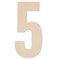Good Wood By Leisure Arts Letter 13" No 5, Wooden Letters, Wood Letters, Wooden Letters Wall Decor, Large Letters 13 Inch, Small For Crafts